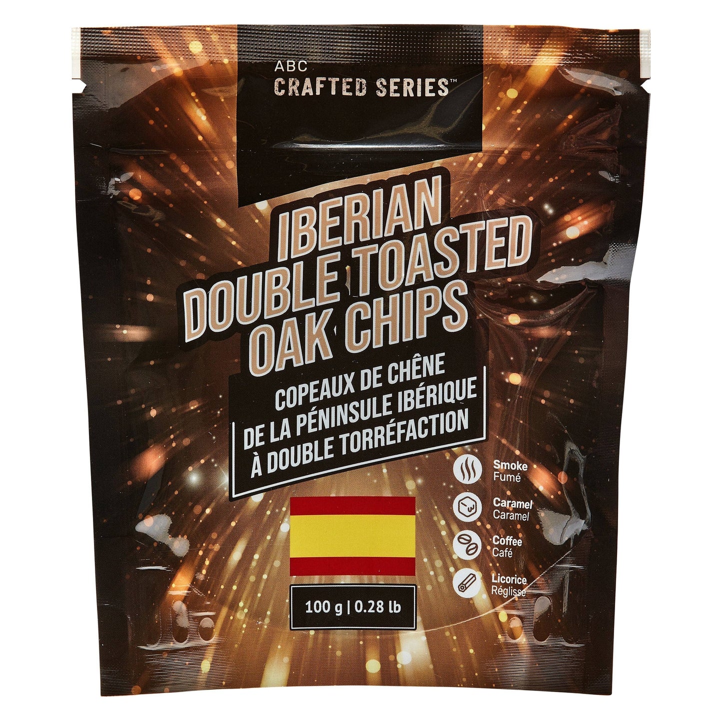 Iberian Double Toasted Oak Chips (100g | 3.5 oz)