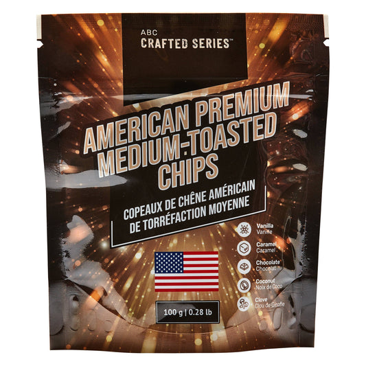 American Premium Medium Toasted Oak Chips (100g | 3.5 oz)