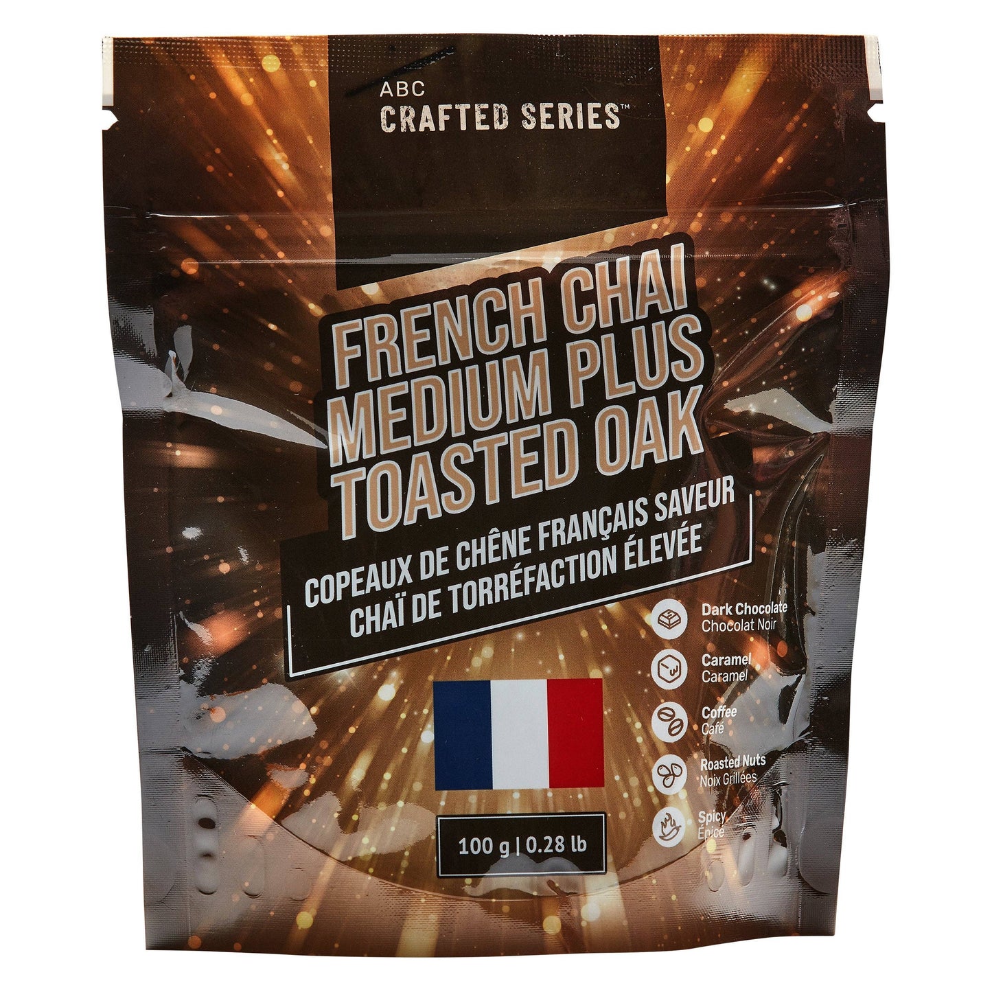 French Chai Medium Plus Toasted Oak Chips (100g | 3.5 oz)