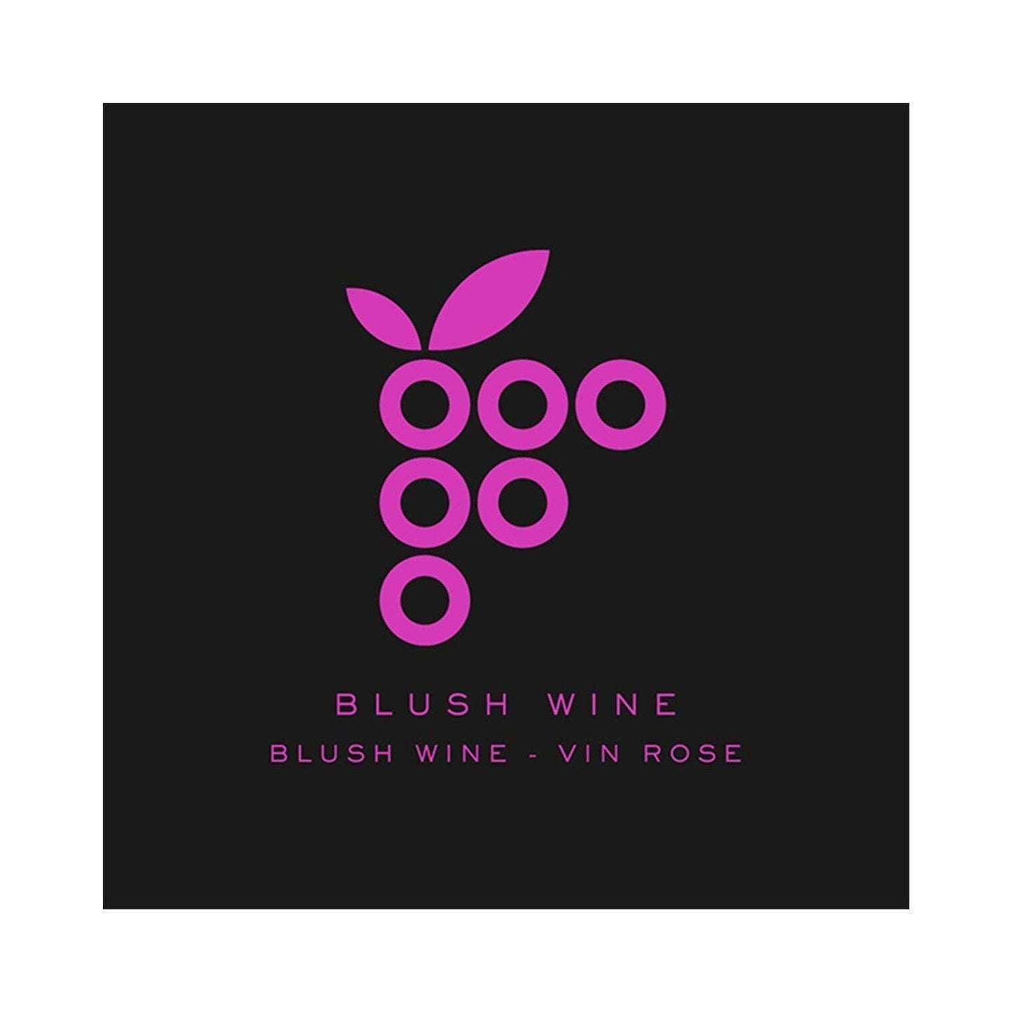 Blush Wine Modern Grape Cluster 500 per Roll (3.78 in x 3.78 in | 9.6 cm x 9.6 cm)