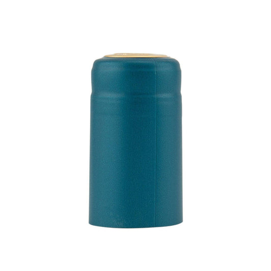 Shrink Cap Teal 100 per Pack (30.5 mm x 55 mm)