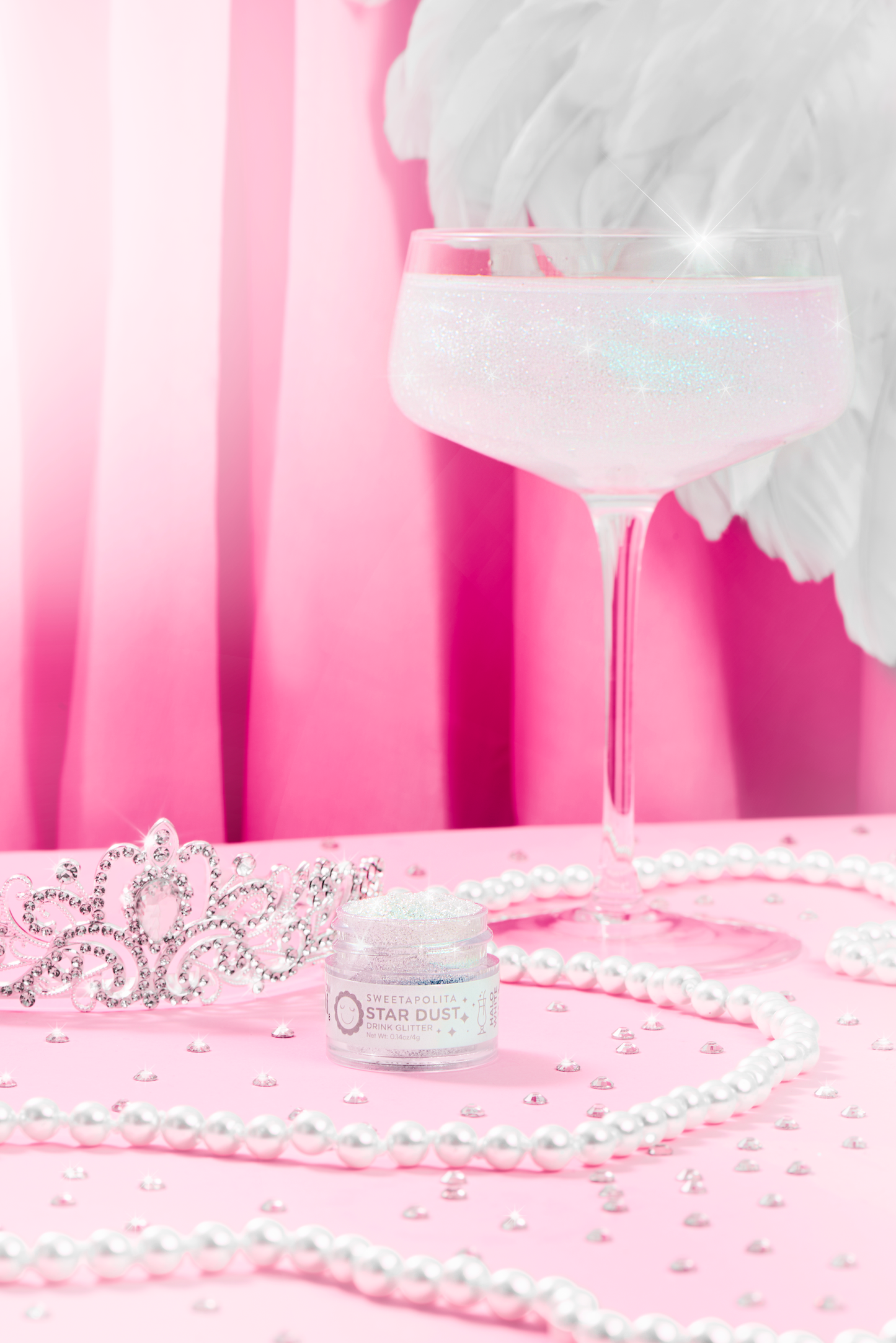 HALO WHITE | Star Dust Edible Drink Glitter 4g jar