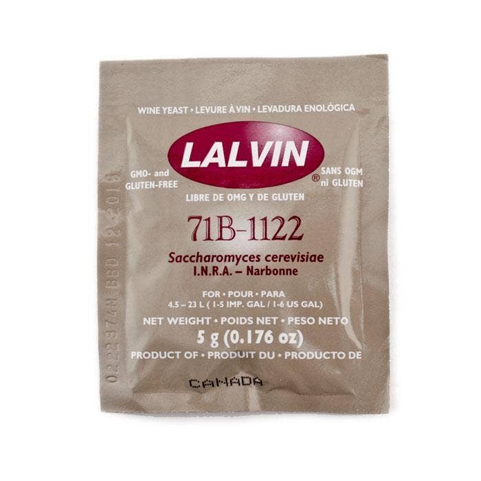 Wine Yeast Lalvin 71B/1122 (5 g | 0.176 oz)