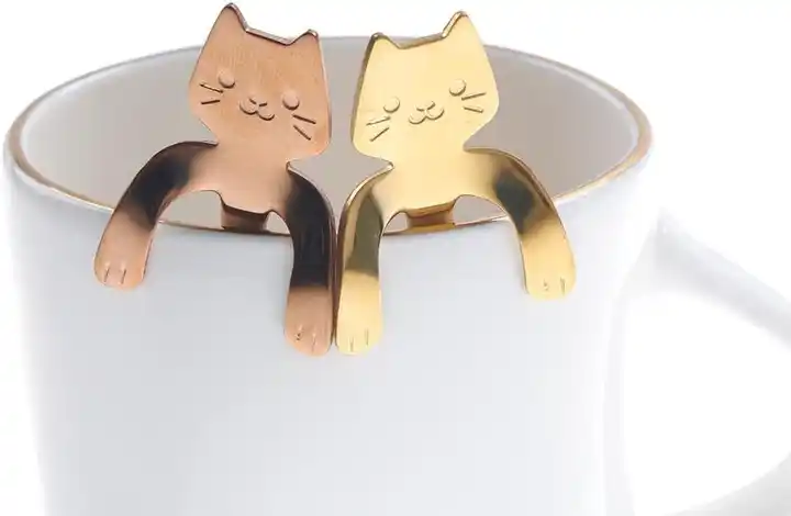 Cat Spoon - For Tea, Coffee or Dessert - 4 colors
