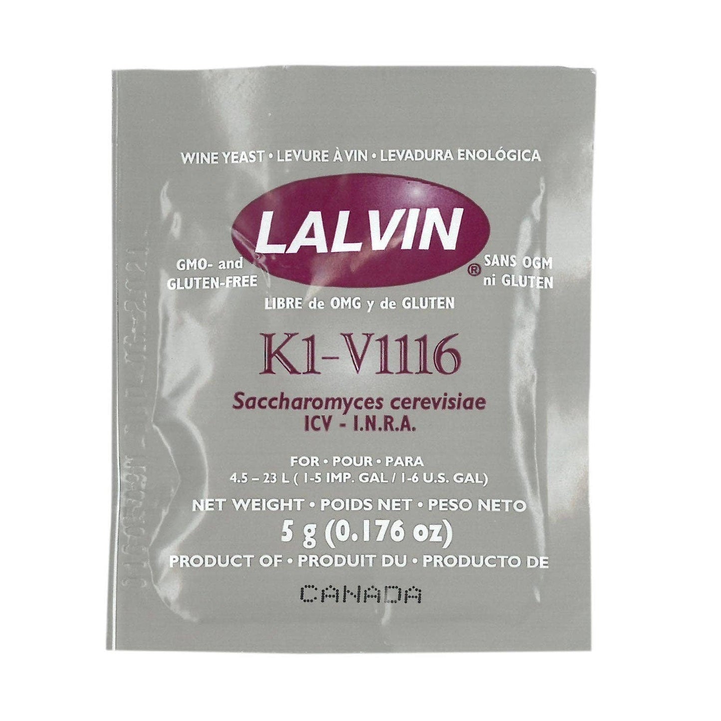 Wine Yeast Lalvin 1116 (5 g | 0.176 oz) Expires 09.30.2023