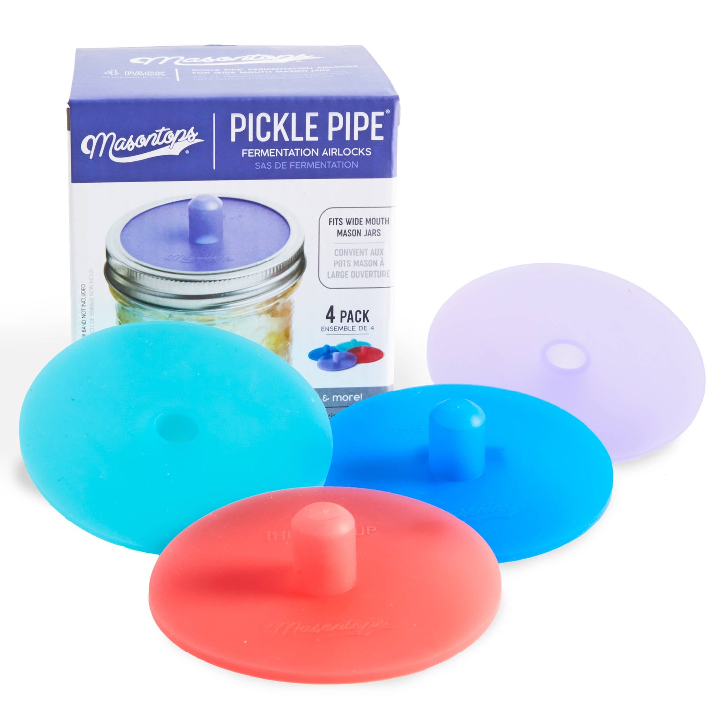 Pickle Pipe Fermentation Airlocks for Mason Jars