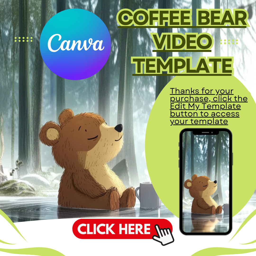 Coffee Bear AI Animation 9x16 format