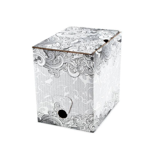 Wine Dispenser Box Wave Texture Black and White (10 L | 2.64 gal)