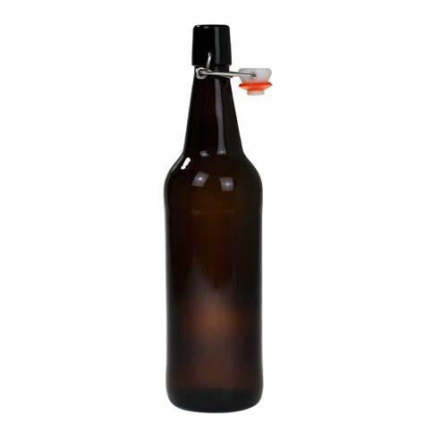 Bottles Glass Beer Swing Top and Crown Cap