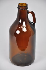 Growler 1L Amber 32 oz Single