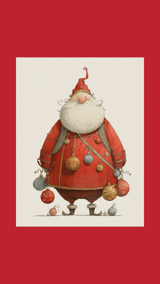 Christmas Santa Animated Ai Illustrations & Music