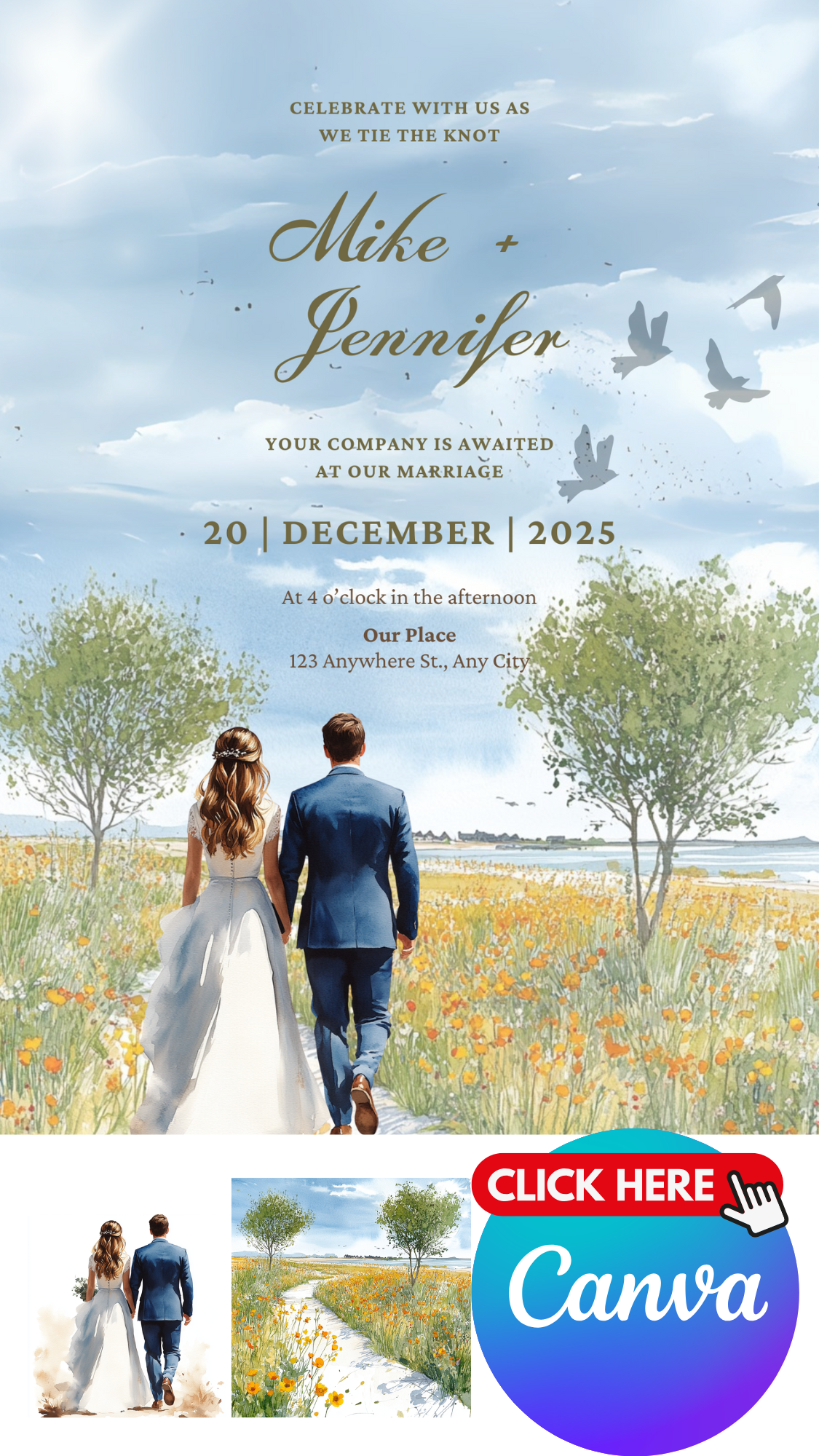 Wedding 2025 Invitation Template